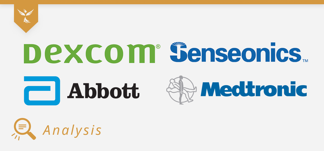 dexcom, senseonics, abbott, and medtronic cover image