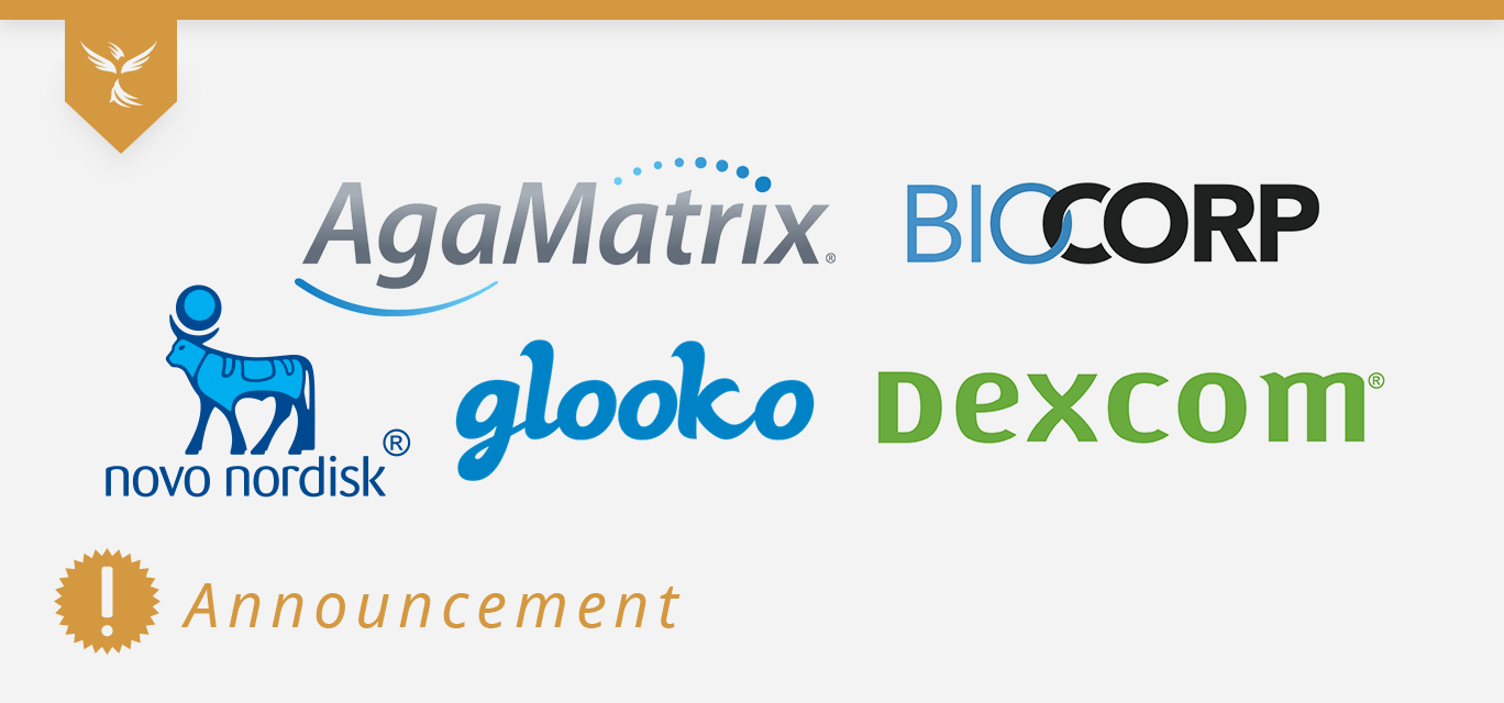 novo, glooko, dexcom, agamatrix, and biocorp cover image